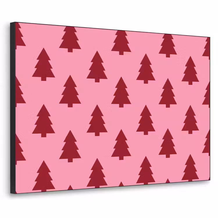 Art Frame - Weihnachtsbaum – Rot – Rosa — 1
