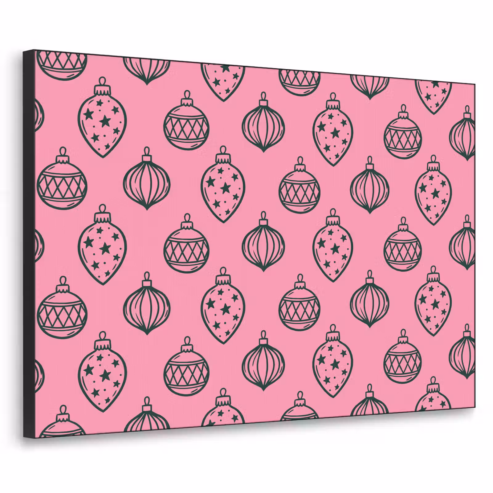 Art Frame - Weihnachtskugel – Grün – Rosa — 1