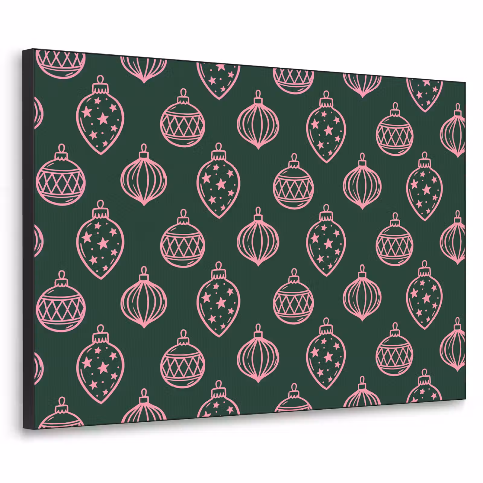 Art Frame - Weihnachtskugel – Rosa – Grün — 1