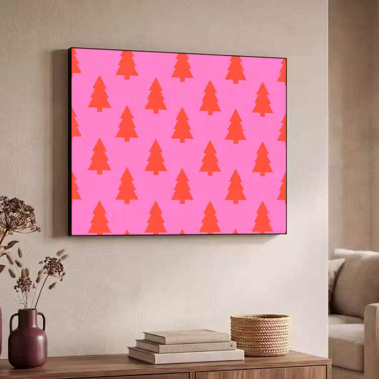 Art Frame - Weihnachtsbaum – Rot – Neon — 3