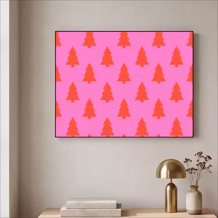 Art Frame - Weihnachtsbaum – Rot – Neon — 4