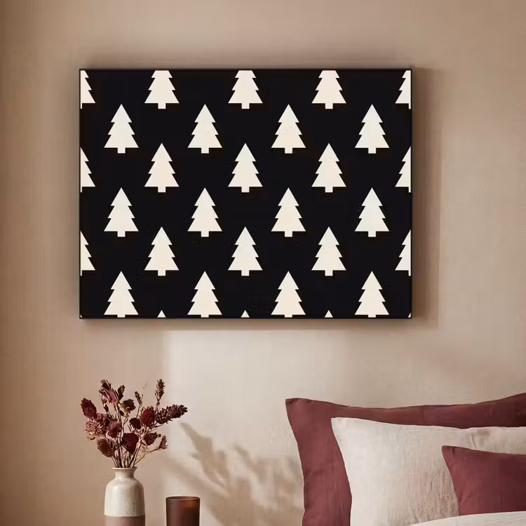 Art Frame - Weihnachtsbaum – Schwarz – Weiß — 2