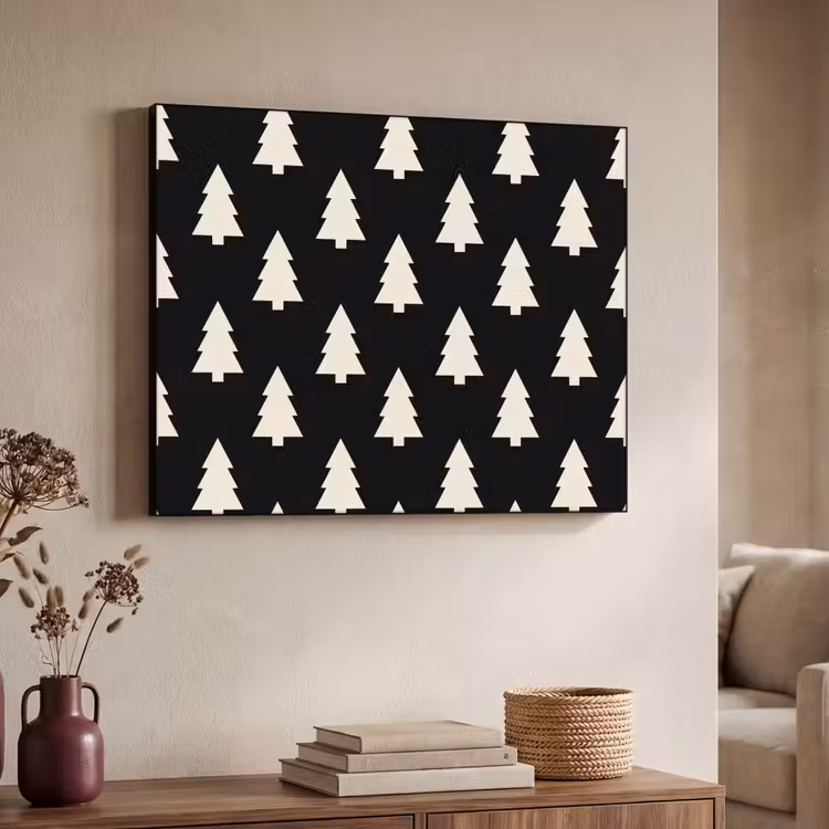 Art Frame - Weihnachtsbaum – Schwarz – Weiß — 3