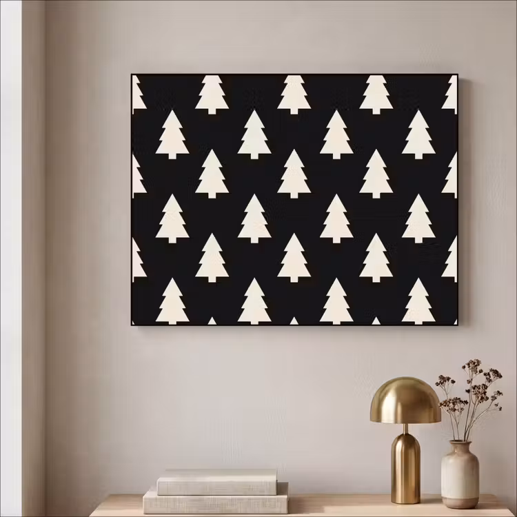 Art Frame - Weihnachtsbaum – Schwarz – Weiß — 4