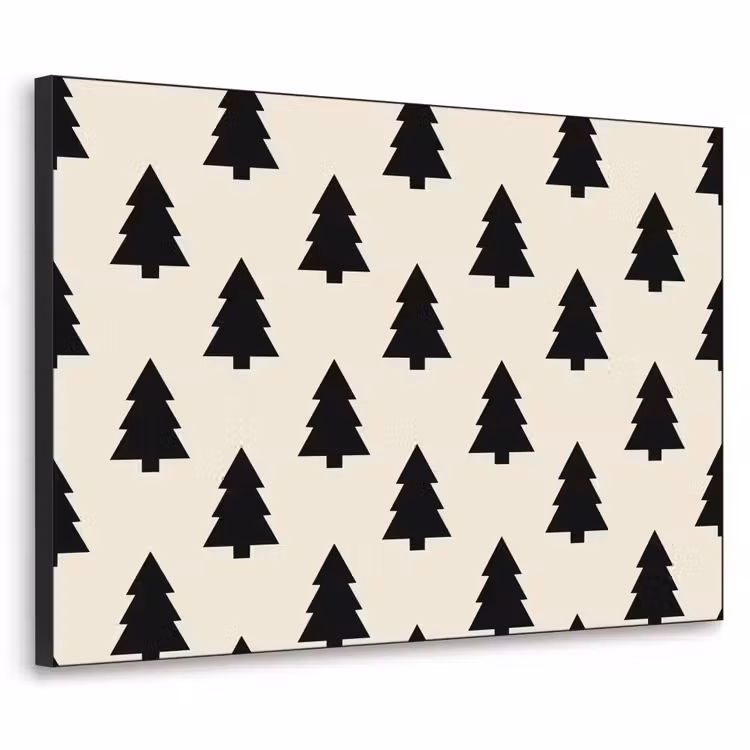 Art Frame - Weihnachtsbaum – Weiß – Schwarz — 1