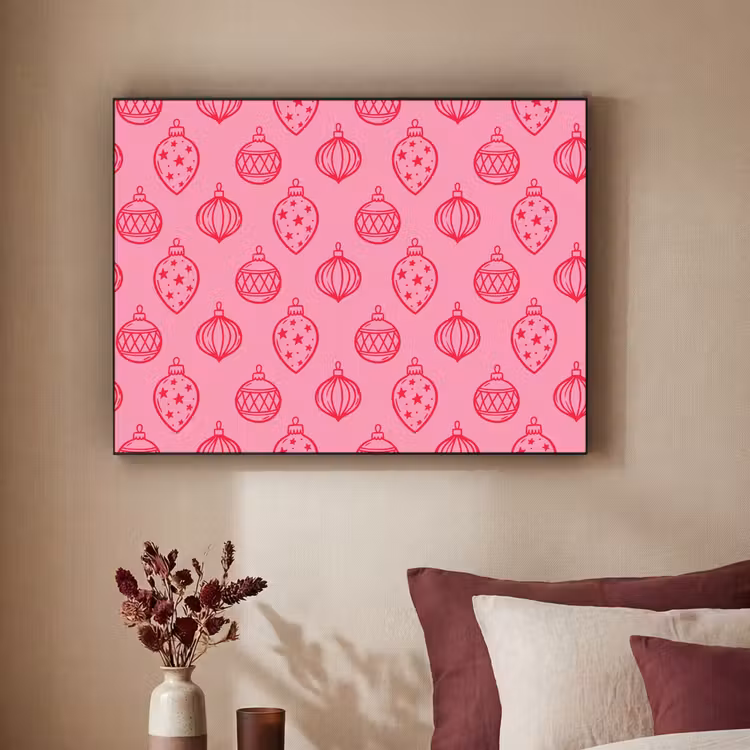 Art Frame - Weihnachtskugel – Rosa – Rot — 2