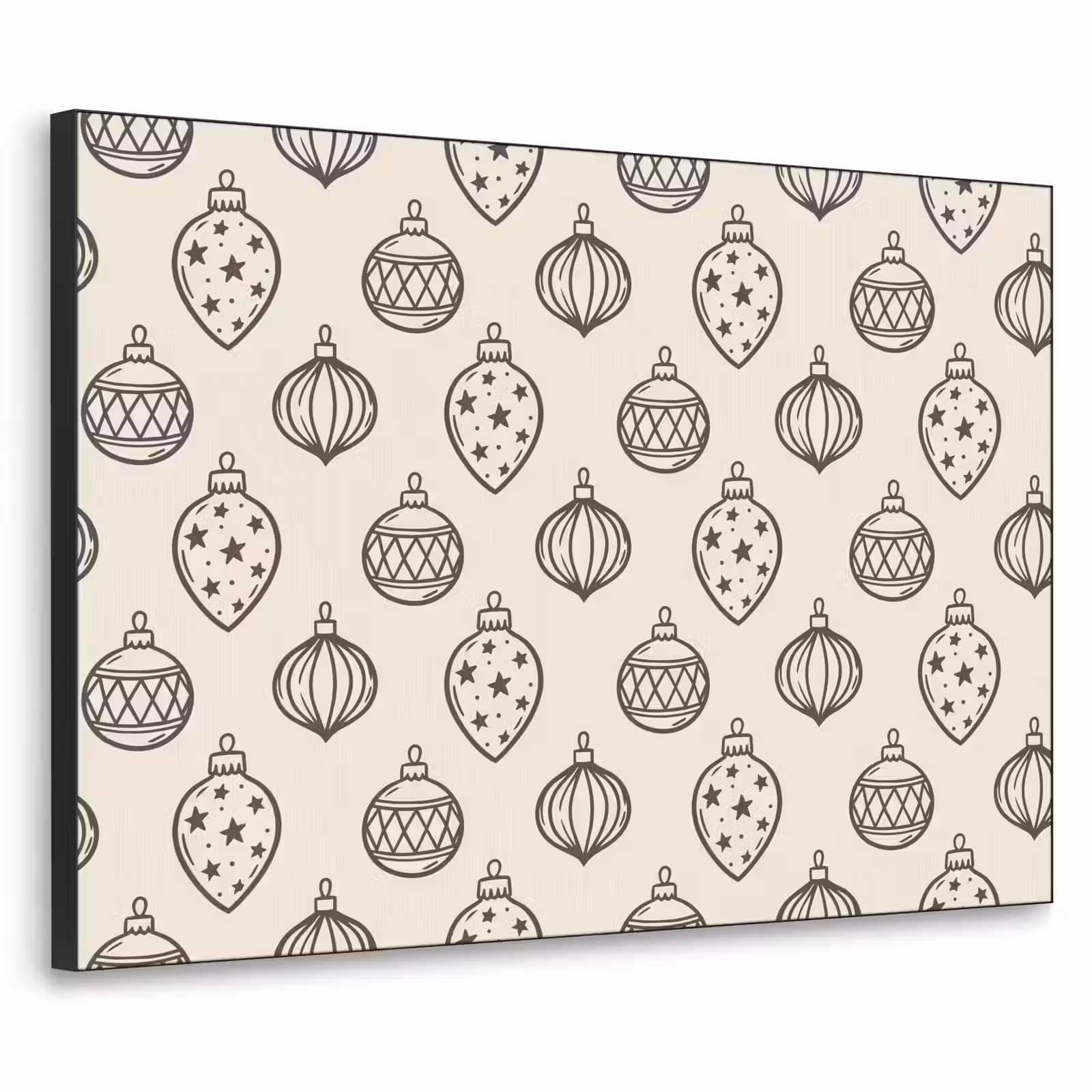Art Frame - Weihnachtskugel – Grün – Cremefarben — 1