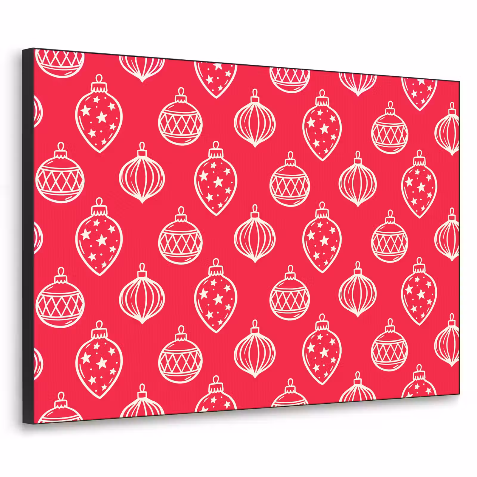 Art Frame - Weihnachtskugel – Rot – Weiß — 1