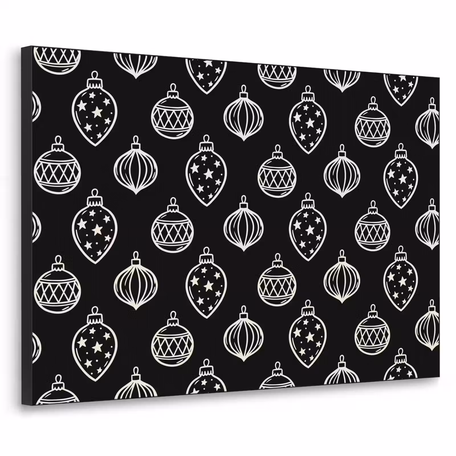 Art Frame - Weihnachtskugel – Weiß – Schwarz — 1