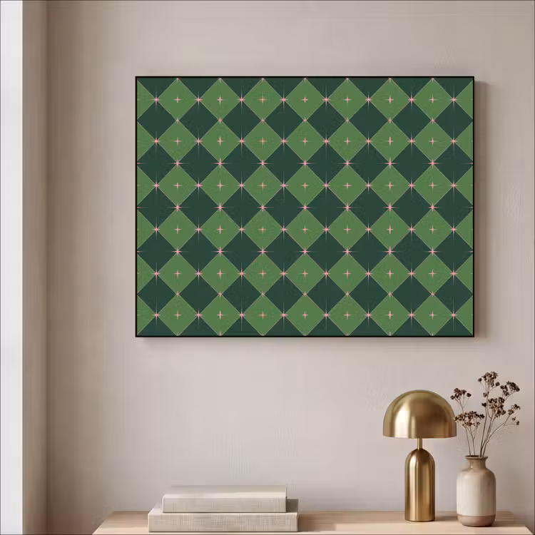Art Frame - Stern – Grün – Rosa – Weihnachten — 4
