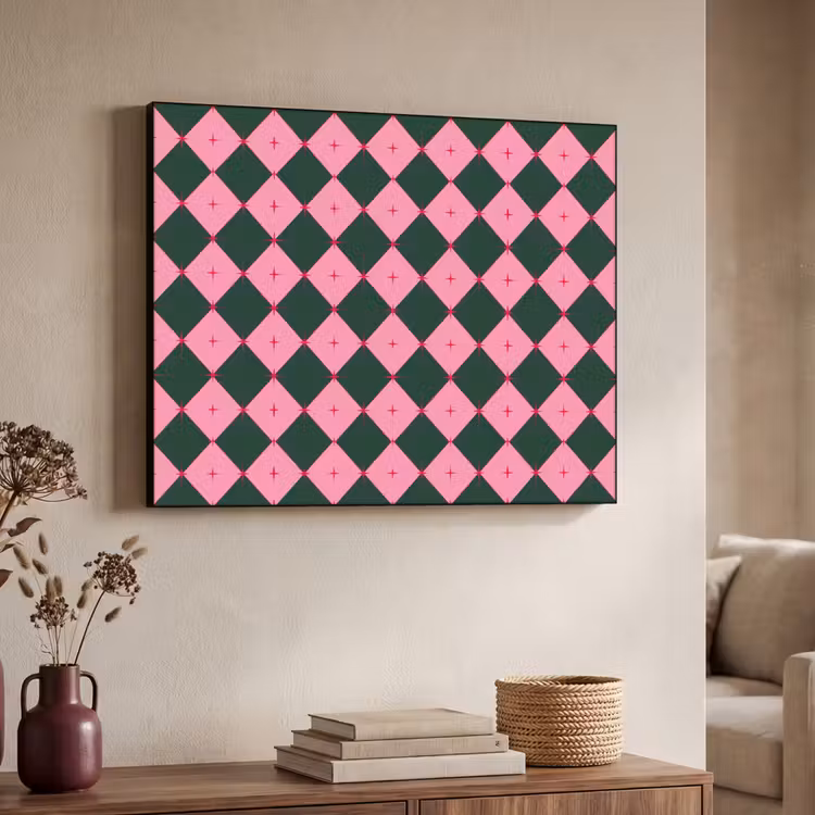 Art Frame - Stern – Rosa – Grün – Weihnachten — 3