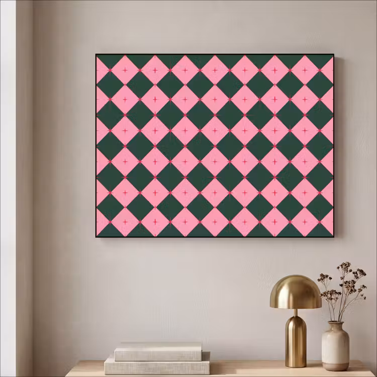 Art Frame - Stern – Rosa – Grün – Weihnachten — 4