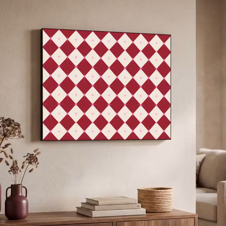Art Frame - Stern – Rosa – Rot – Weihnachten — 3