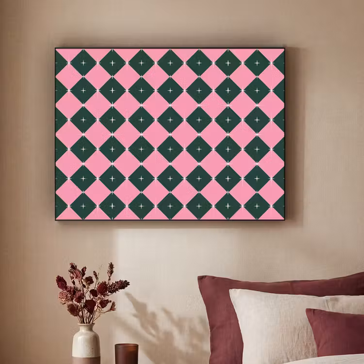 Art Frame - Weihnachten – Rosa – Grün – Stern — 2