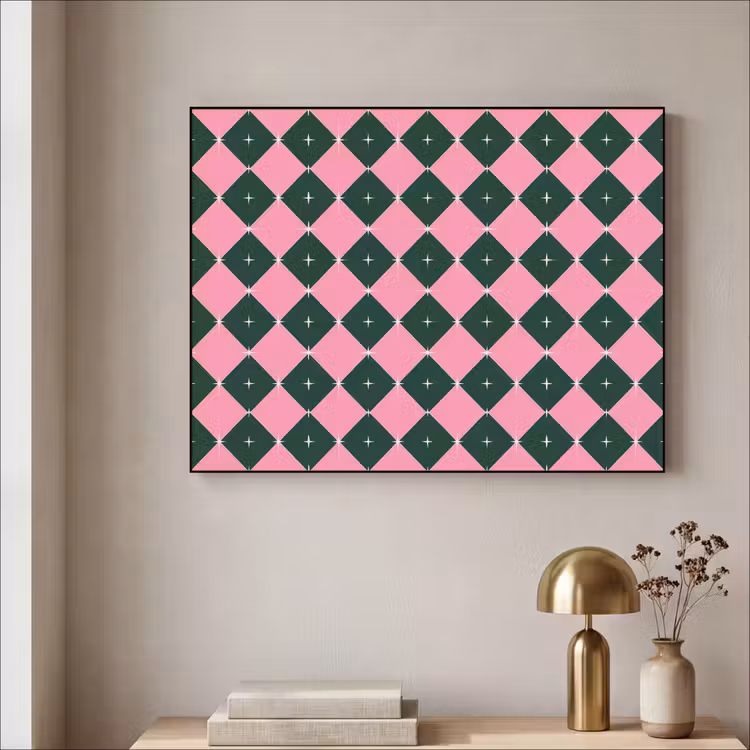 Art Frame - Weihnachten – Rosa – Grün – Stern — 4