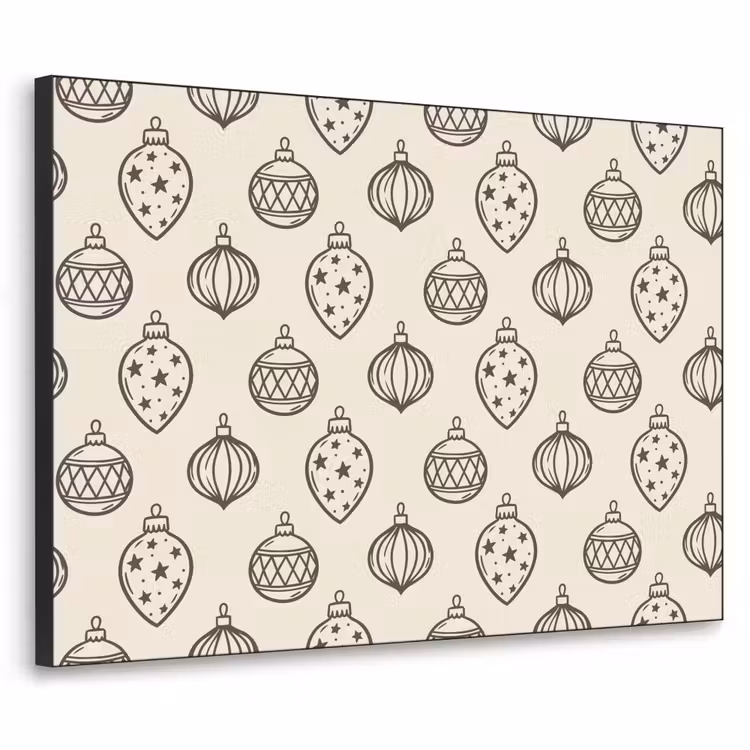 Art Frame - Weihnachtskugel – Grün – Cremefarben — 1