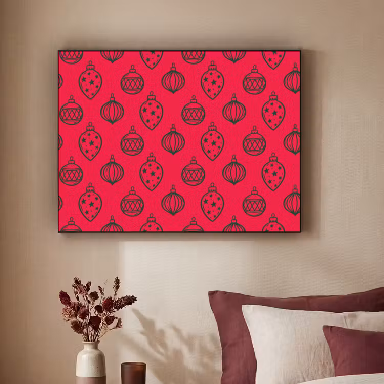Art Frame - Weihnachtskugel – Grün – Rot — 2