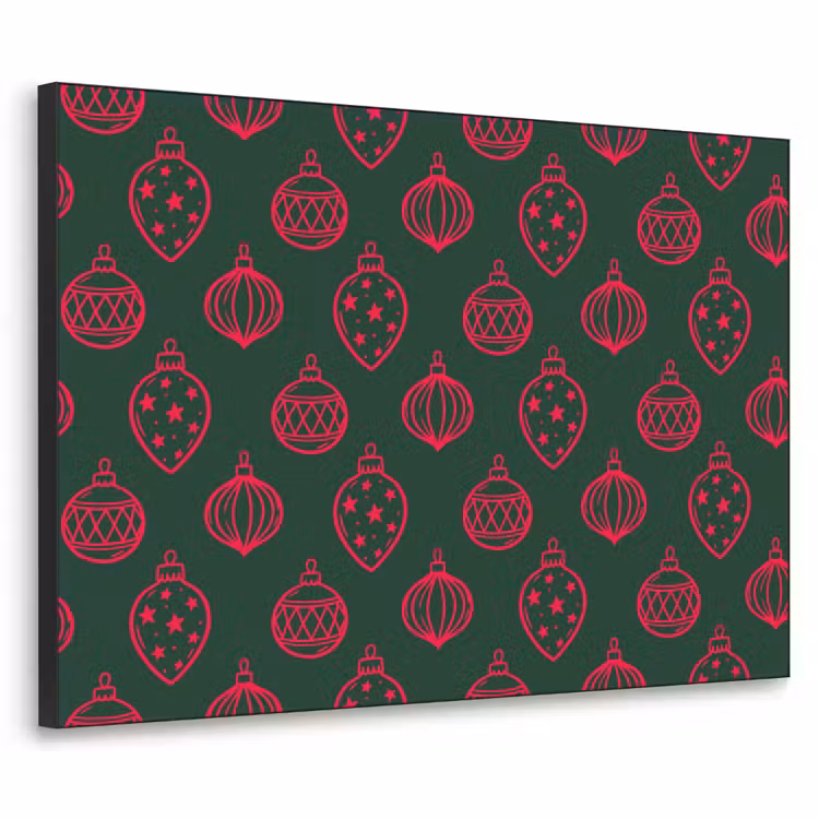 Art Frame - Weihnachtskugel – Rot – Grün — 1
