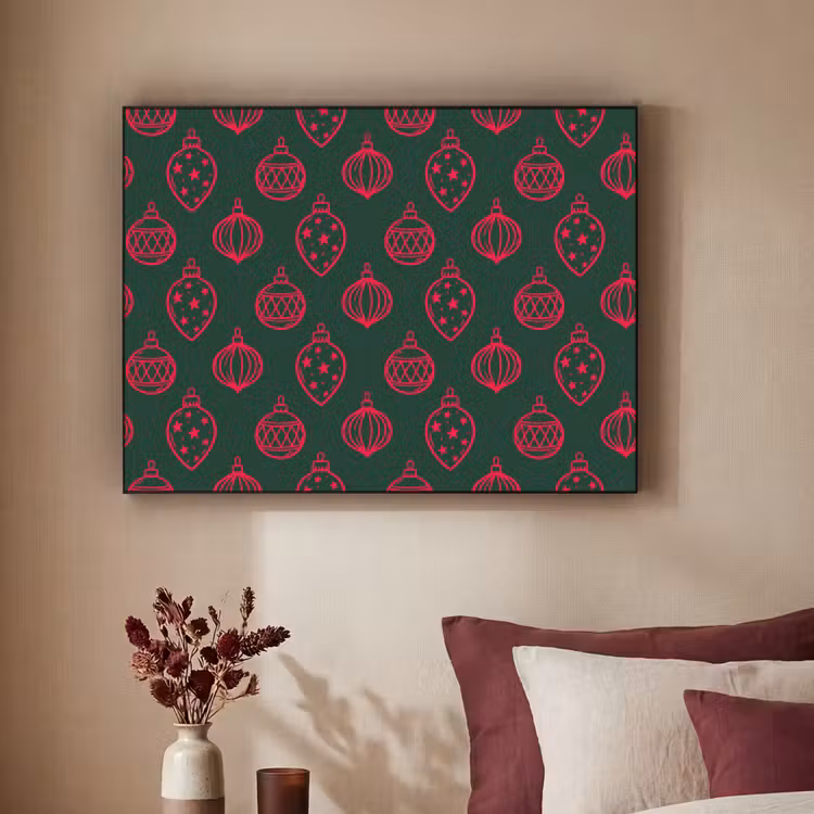 Art Frame - Weihnachtskugel – Rot – Grün — 2
