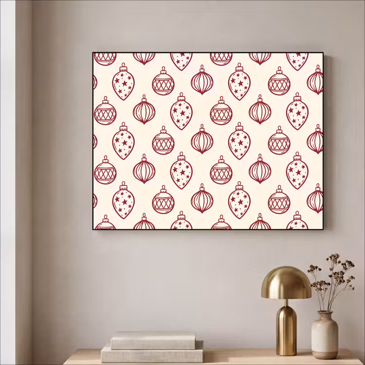 Art Frame - Weihnachtskugel – Rot – Weihnachten — 4