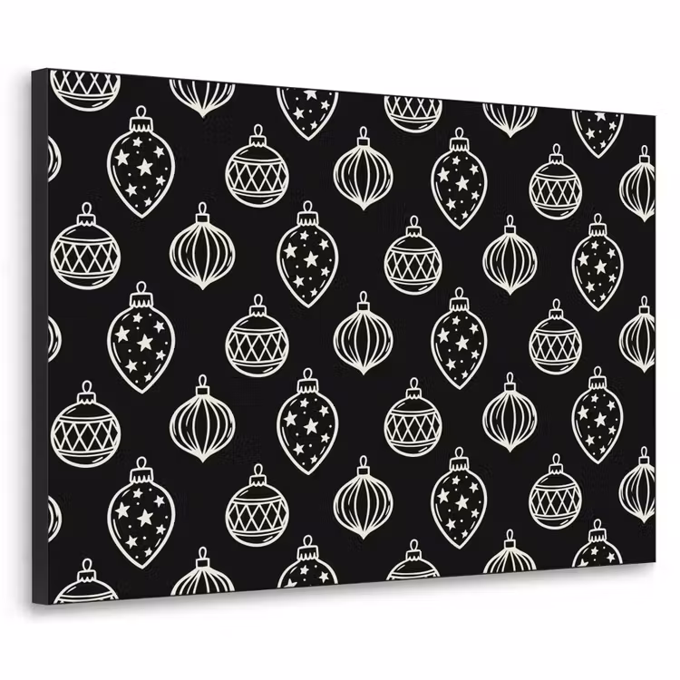 Art Frame - Weihnachtskugel – Weiß – Schwarz — 1