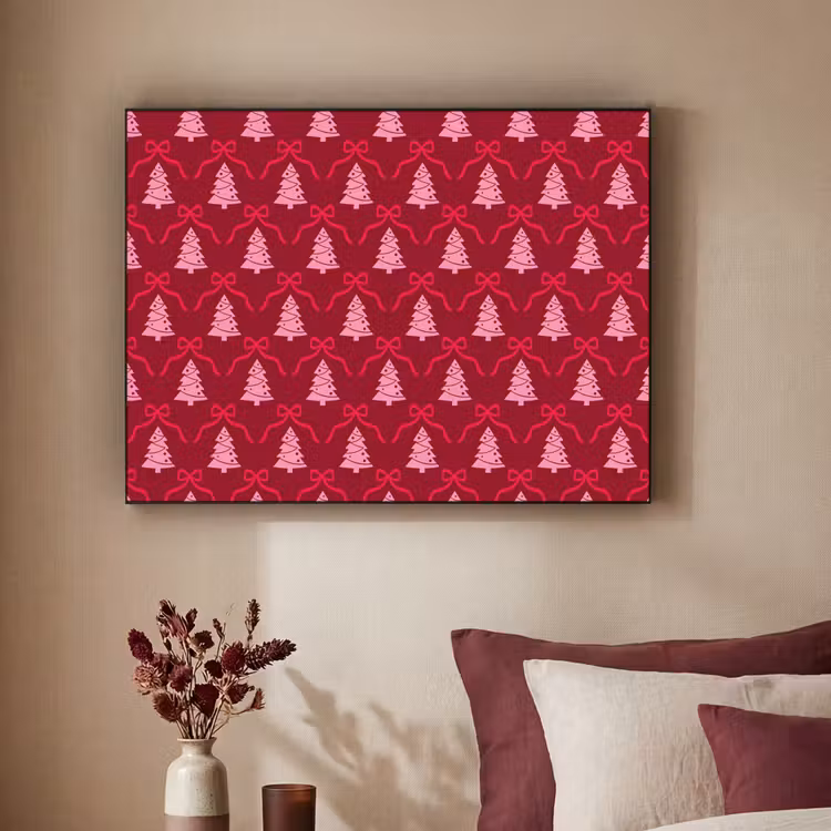 Art Frame - Schleife – Rot – Rosa – Weihnachten — 2