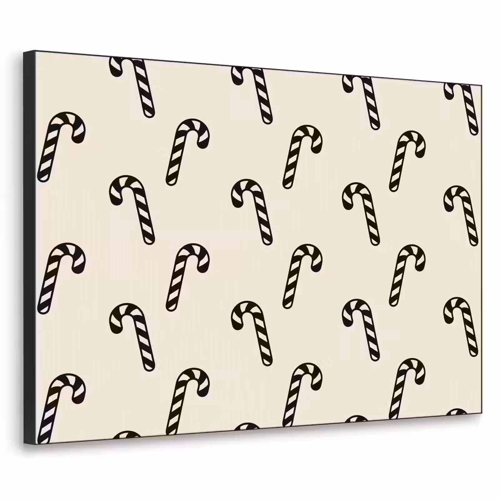 Art Frame - Weihnachten – Schwarz – Creme – Zuckerstange — 1