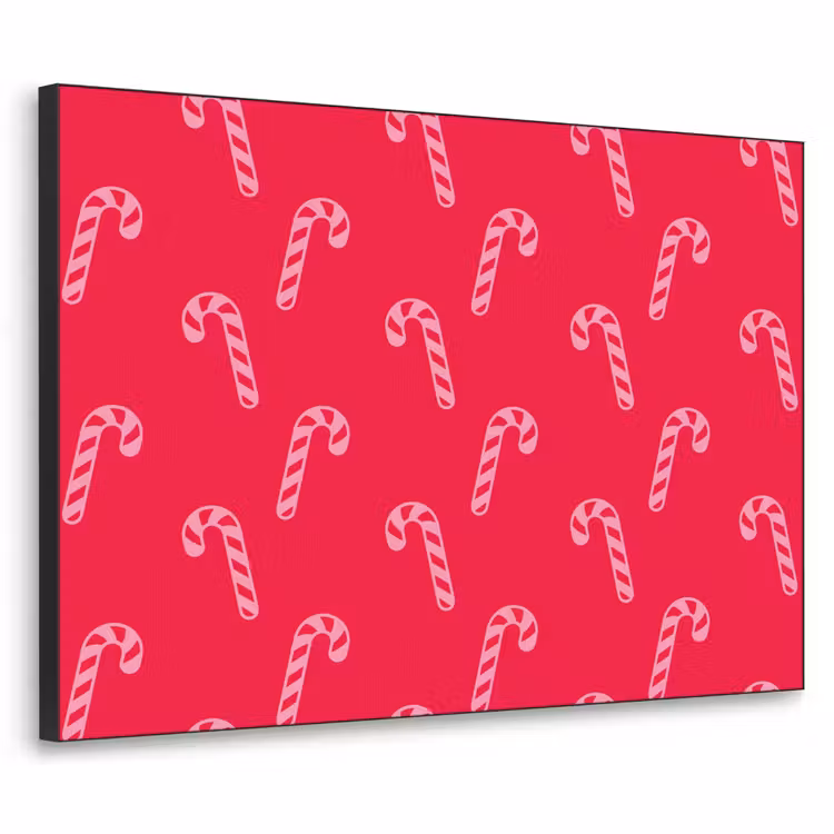 Art Frame - Weihnachten – Rosa – Rot – Zuckerstange — 1