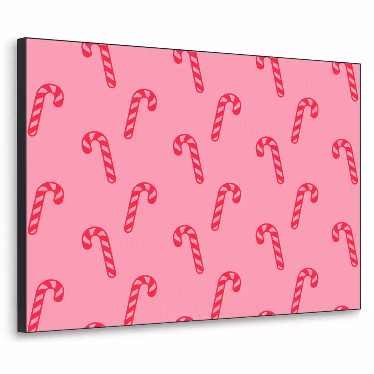 Art Frame - Weihnachten – Rot – Rosa – Zuckerstange — 1