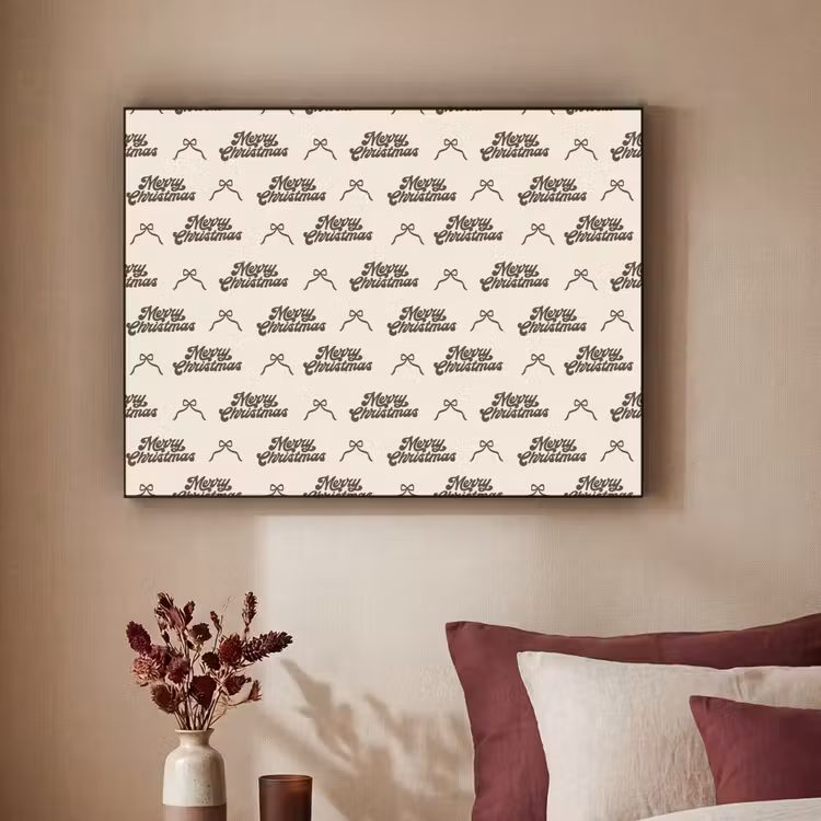 Art Frame - Text – Braun – Creme – Schleife — 2