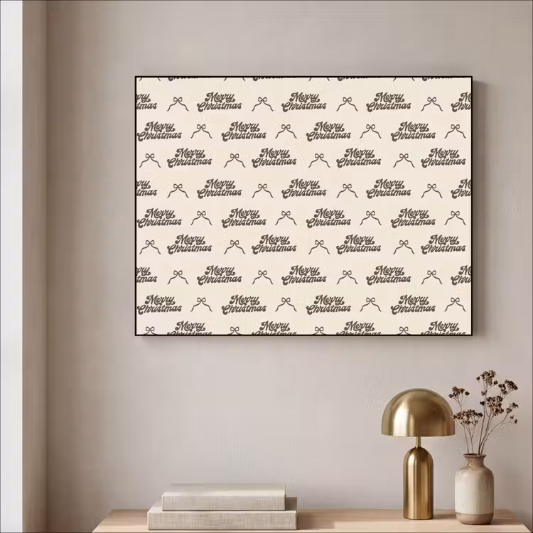Art Frame - Text – Braun – Creme – Schleife — 4