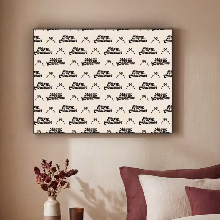Art Frame - Text – Creme – Schwarz – Weihnachten — 2