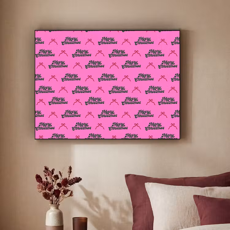 Art Frame - Text – Neon – Rosa – Weihnachten — 2