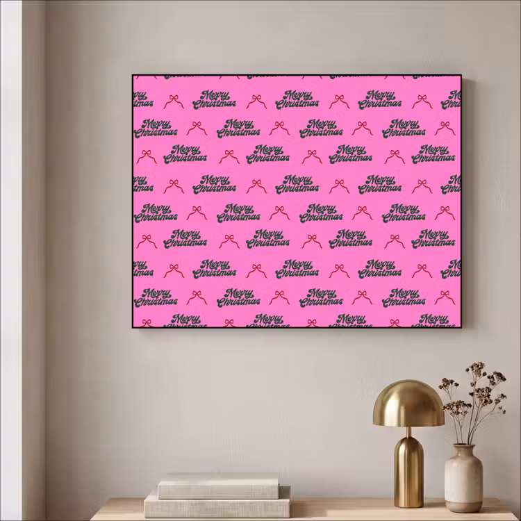 Art Frame - Text – Neon – Rosa – Weihnachten — 4