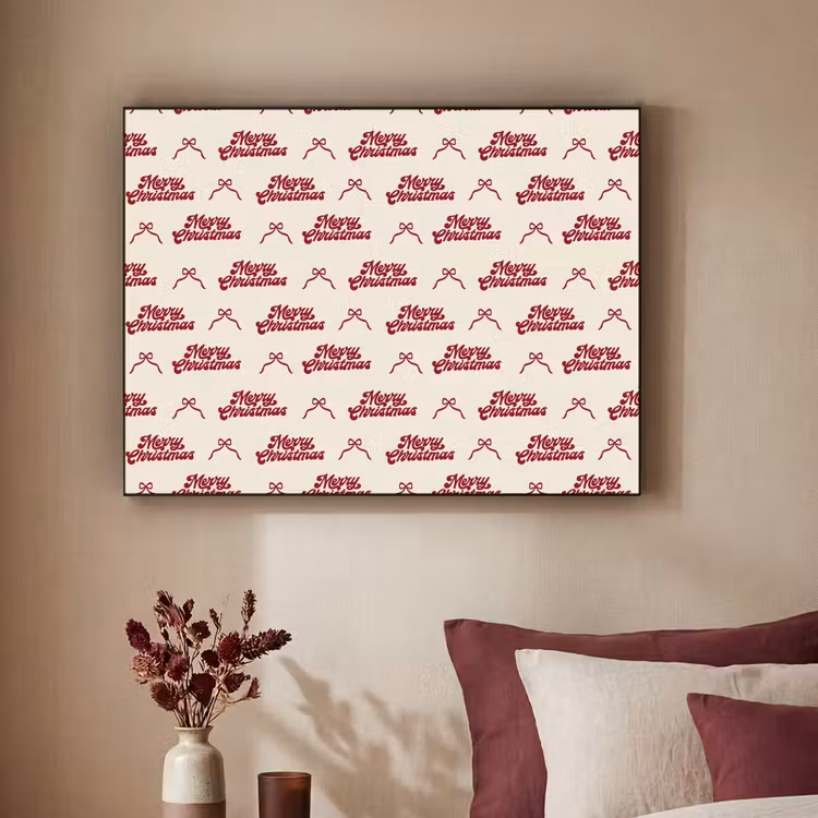 Art Frame - Text – Rot – Creme – Schleife — 2