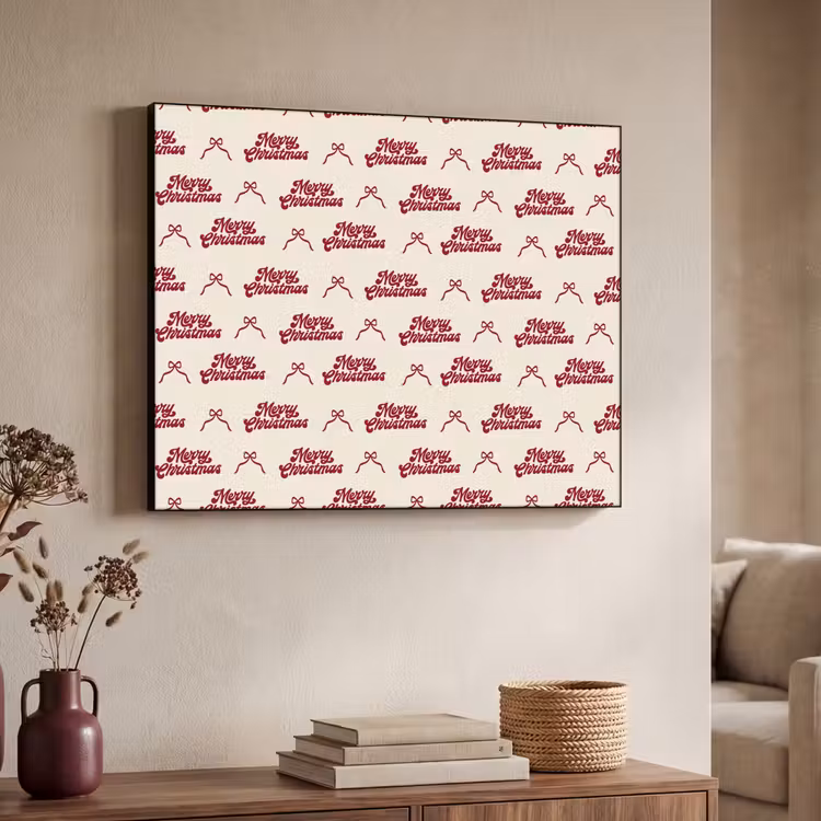 Art Frame - Text – Rot – Creme – Schleife — 3