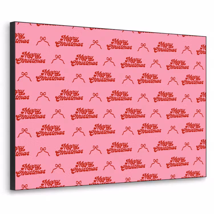 Art Frame - Text – Schleife – Rot – Rosa — 1