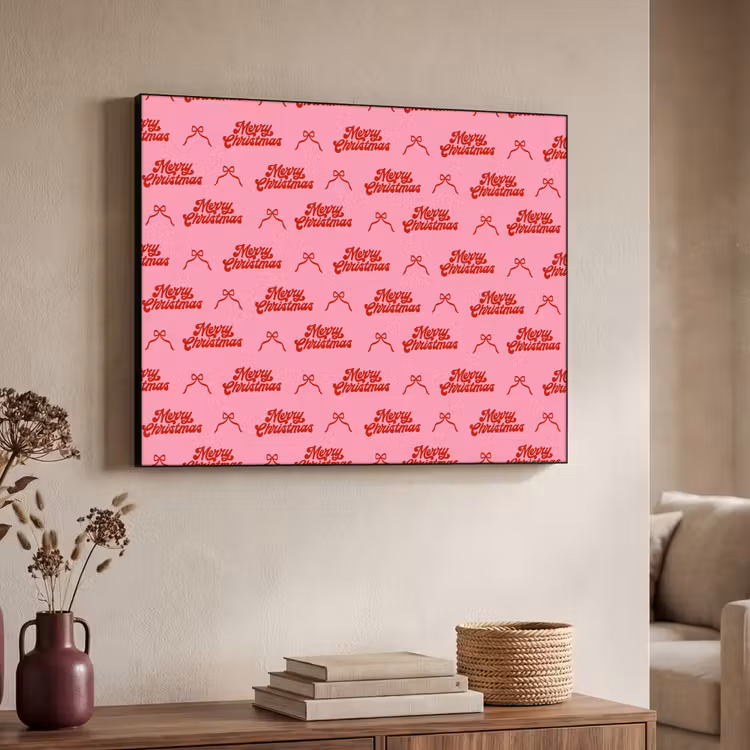 Art Frame - Text – Schleife – Rot – Rosa — 3