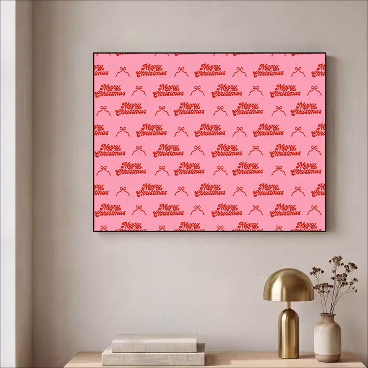 Art Frame - Text – Schleife – Rot – Rosa — 4