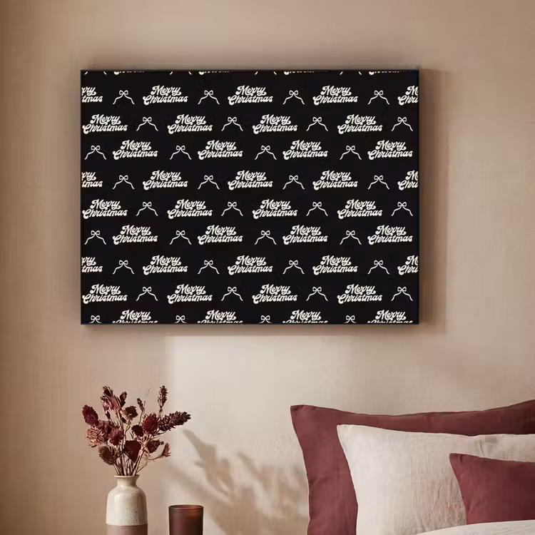 Art Frame - Text – Schwarz – Weiß – Schleife — 2