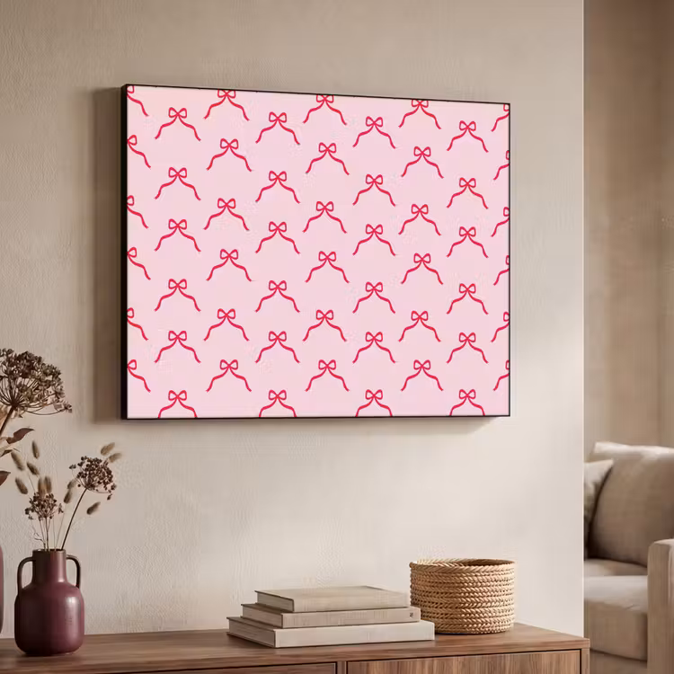 Art Frame - Schleife – Rot – Weihnachten – Rosa — 3