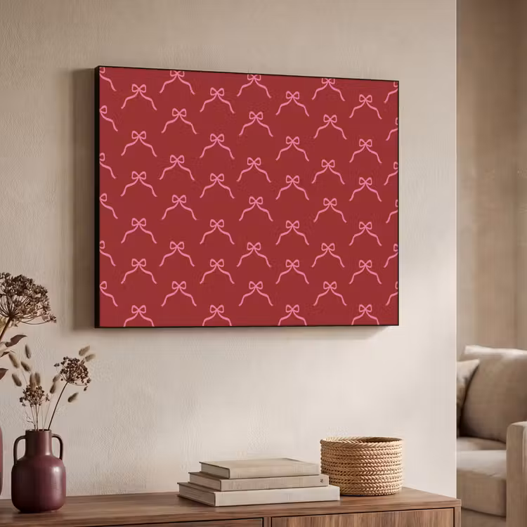 Art Frame - Schleife – Weihnachten – Rot – Rosa — 3