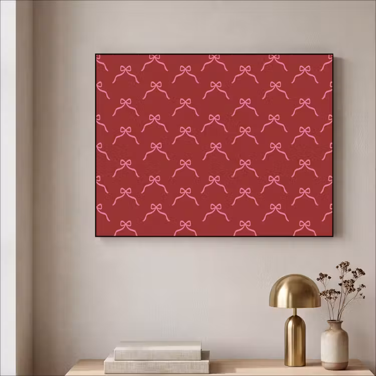 Art Frame - Schleife – Weihnachten – Rot – Rosa — 4