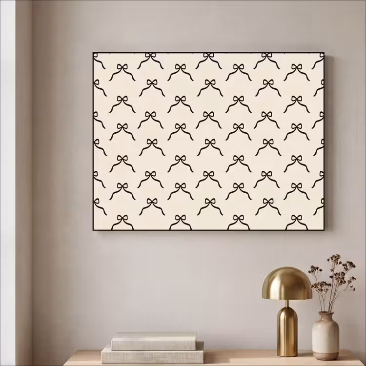 Art Frame - Schleife – Weihnachten – Weiß – Schwarz — 4