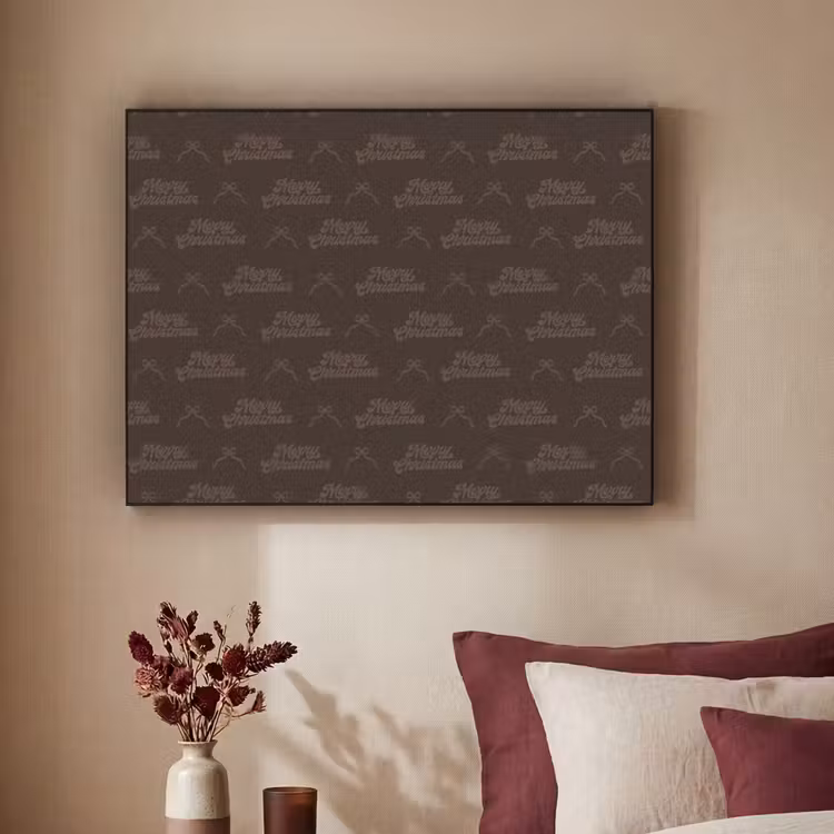 Art Frame - Text – Braun – Schleife — 2