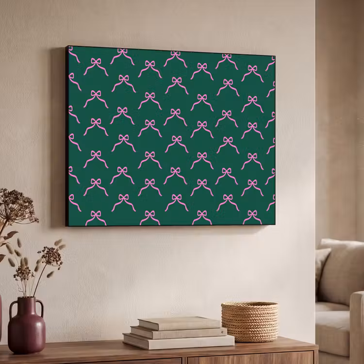 Art Frame - Weihnachten – Neon – Grün – Schleife — 3
