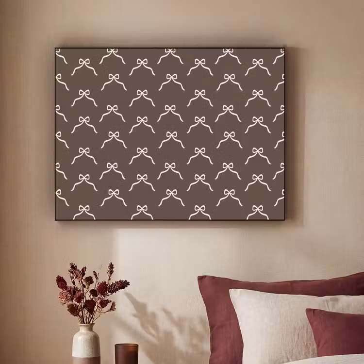 Art Frame - Weihnachten – Schleife – Braun — 2