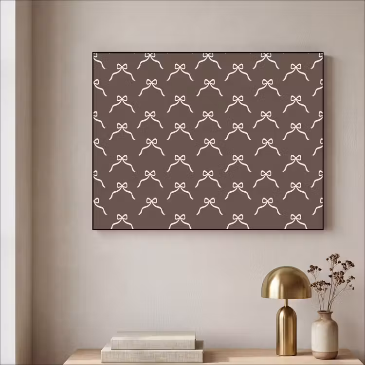 Art Frame - Weihnachten – Schleife – Braun — 4