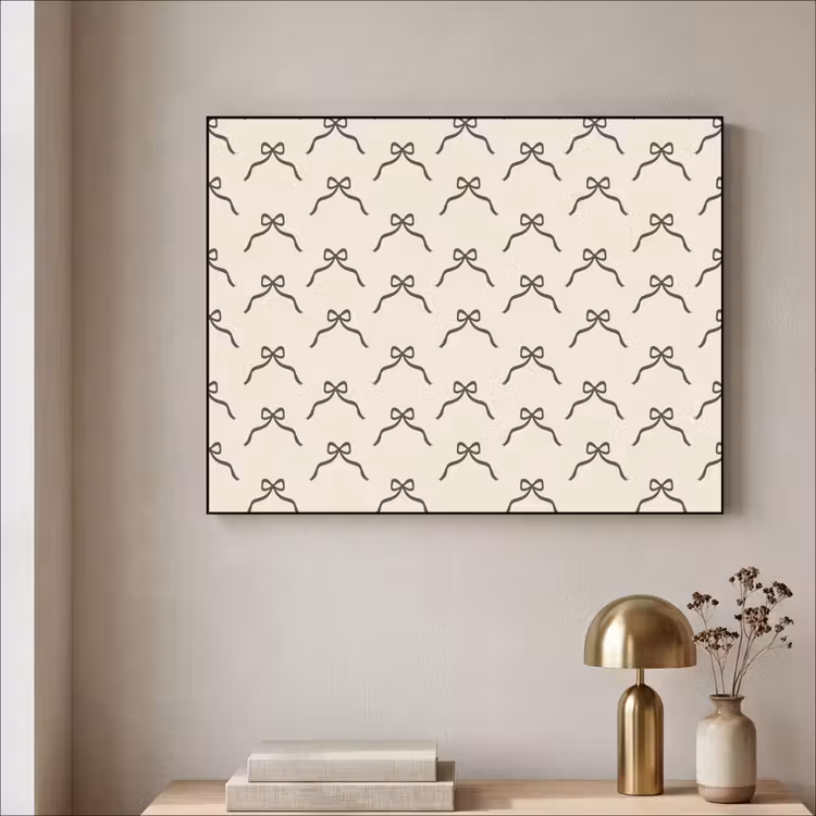 Art Frame - Weihnachten – Schleife – Cremefarben — 4