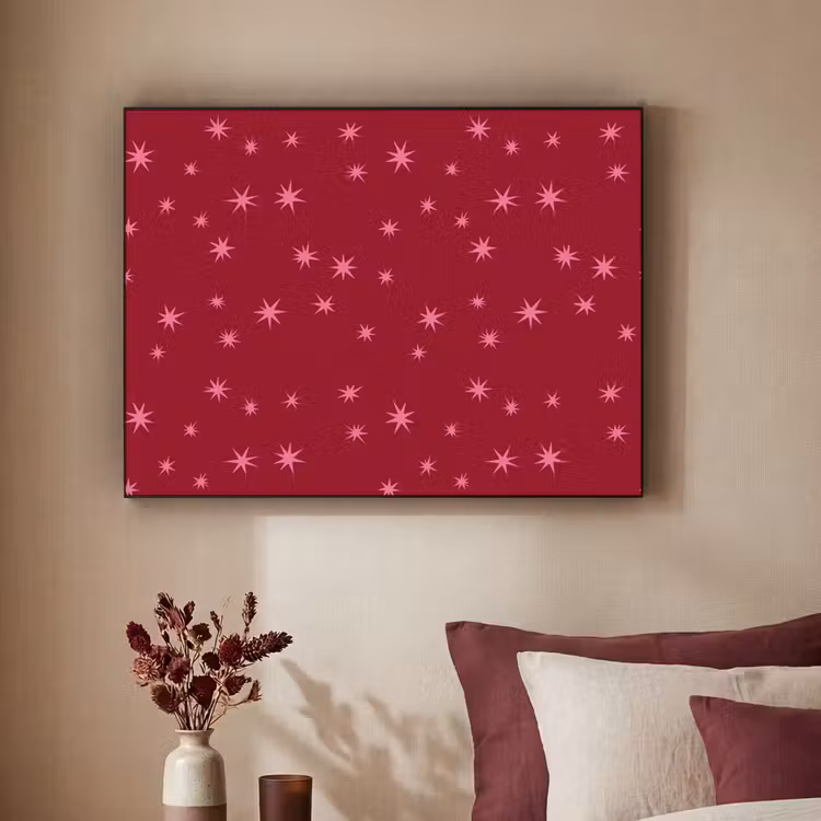 Art Frame - Stern – Rosa – Weihnachten – Rot — 2